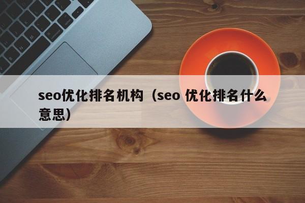 seo优化排名机构(seo 优化排名什么意思)