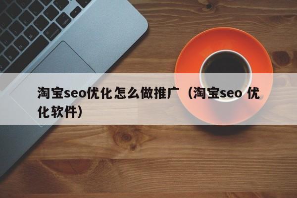 淘宝seo优化怎么做推广(淘宝seo 优化软件)
