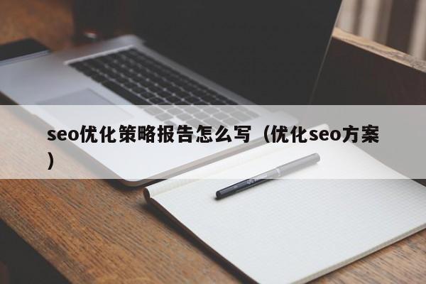seo优化策略报告怎么写(优化seo方案)