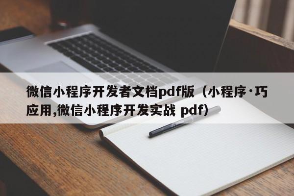 微信小程序开发者文档pdf版(小程序·巧应用,微信小程序开发实战 pdf)