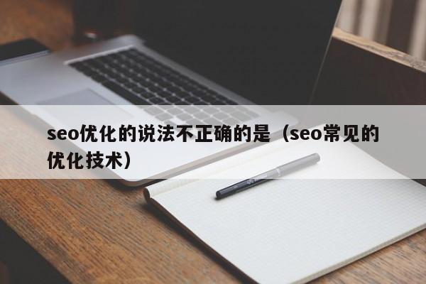 seo优化的说法不正确的是(seo常见的优化技术)