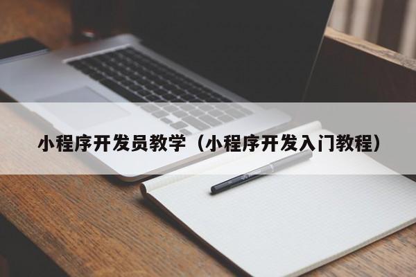 小程序开发员教学(小程序开发入门教程)