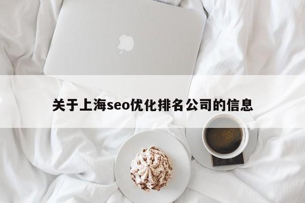 关于上海seo优化排名公司的信息