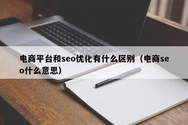 电商平台和seo优化有什么区别(电商seo什么意思)